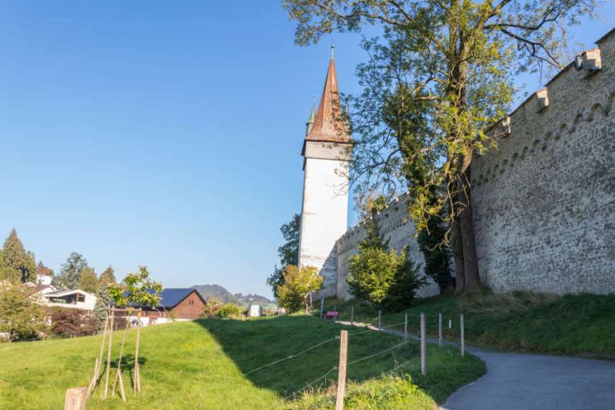цікаві місця Кріпосна стіна Музеггмауер